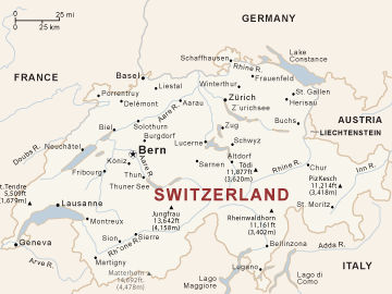 Switzerland Tourism | Map Switzerland | Switzerland Information