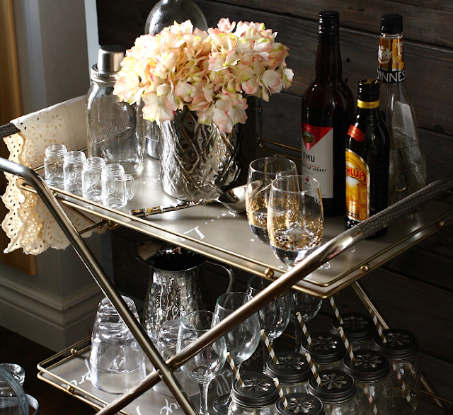 Lisa Mende Design 7 Great Bar Carts & 7 Tips on Stocking A Bar Cart