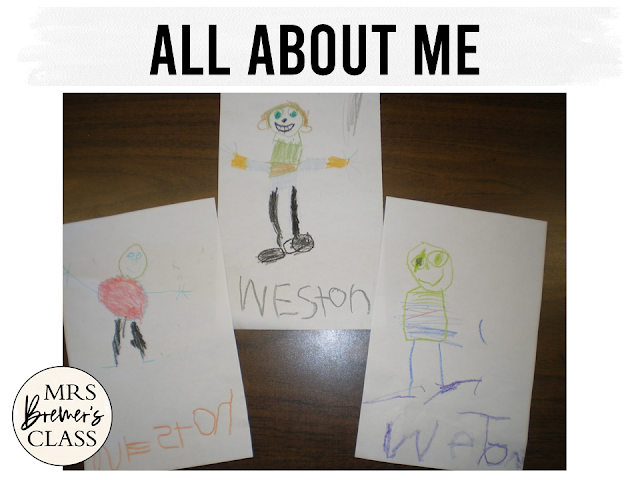 Back to School Getting to Know You activities for Kindergarten, including an All About Me chart and a name practice freebie!