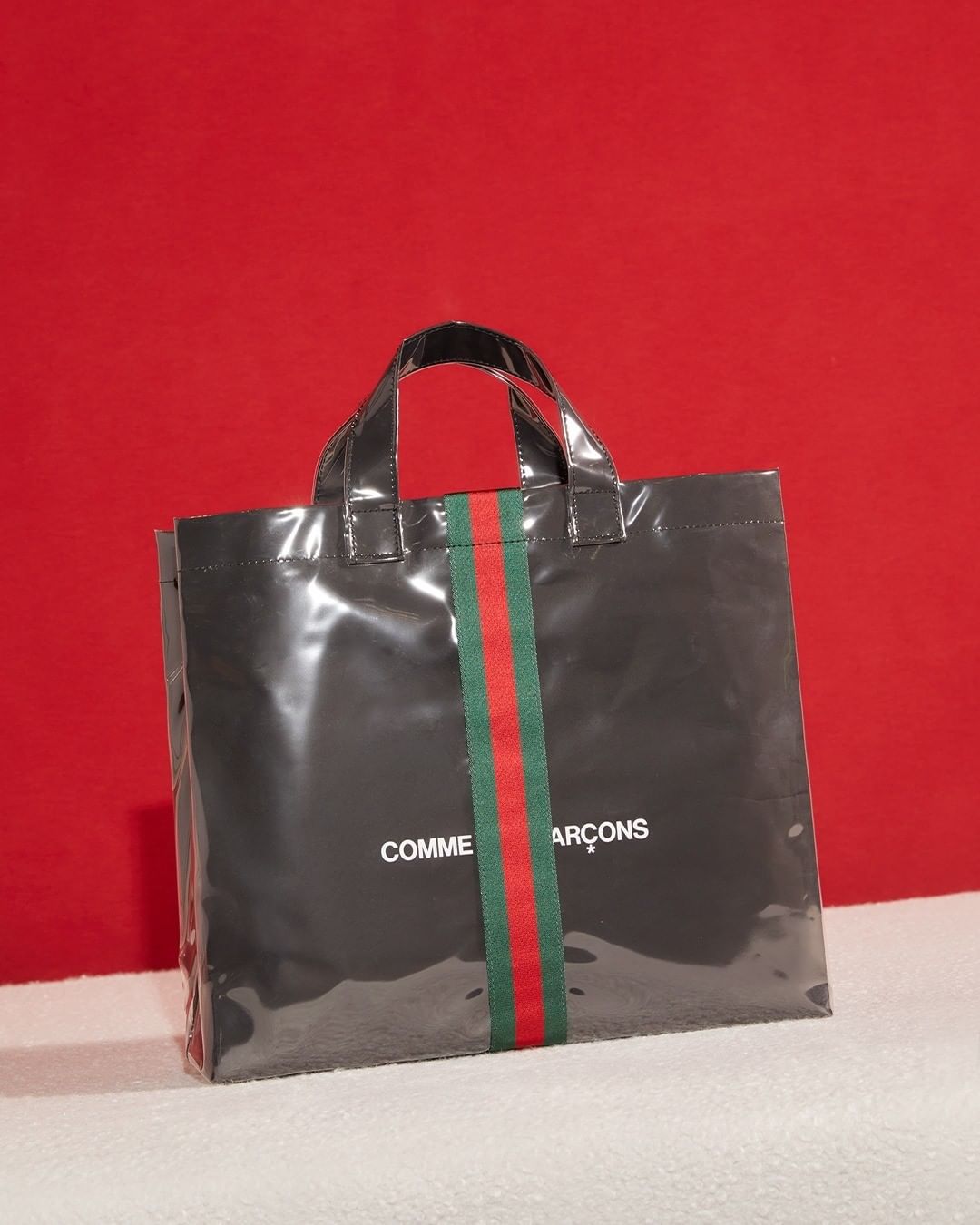 GUCCI x COMME des GARÇONS Shopper launches Friday, October 15th at COMME des GARÇONS