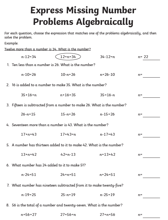 Year 6 Homework: Maths - Miss Middleton