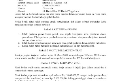 Contoh Surat Perjanjian Kerjasama Event Organizer Dan Sponsor