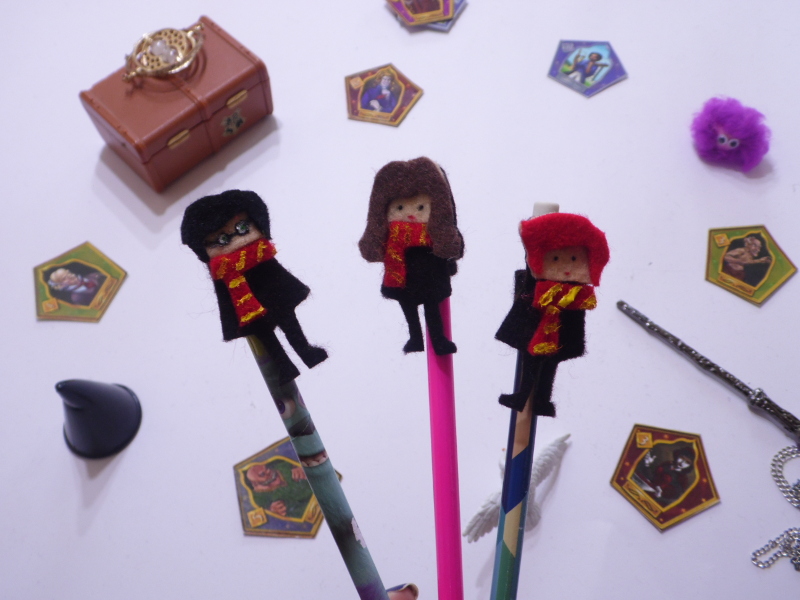 Toppers para lápices con los personajes de Harry Potter 