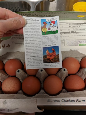 Understanding terms on egg cartons.
