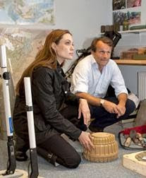 Angelina Jolie visits anti-landmine charity
