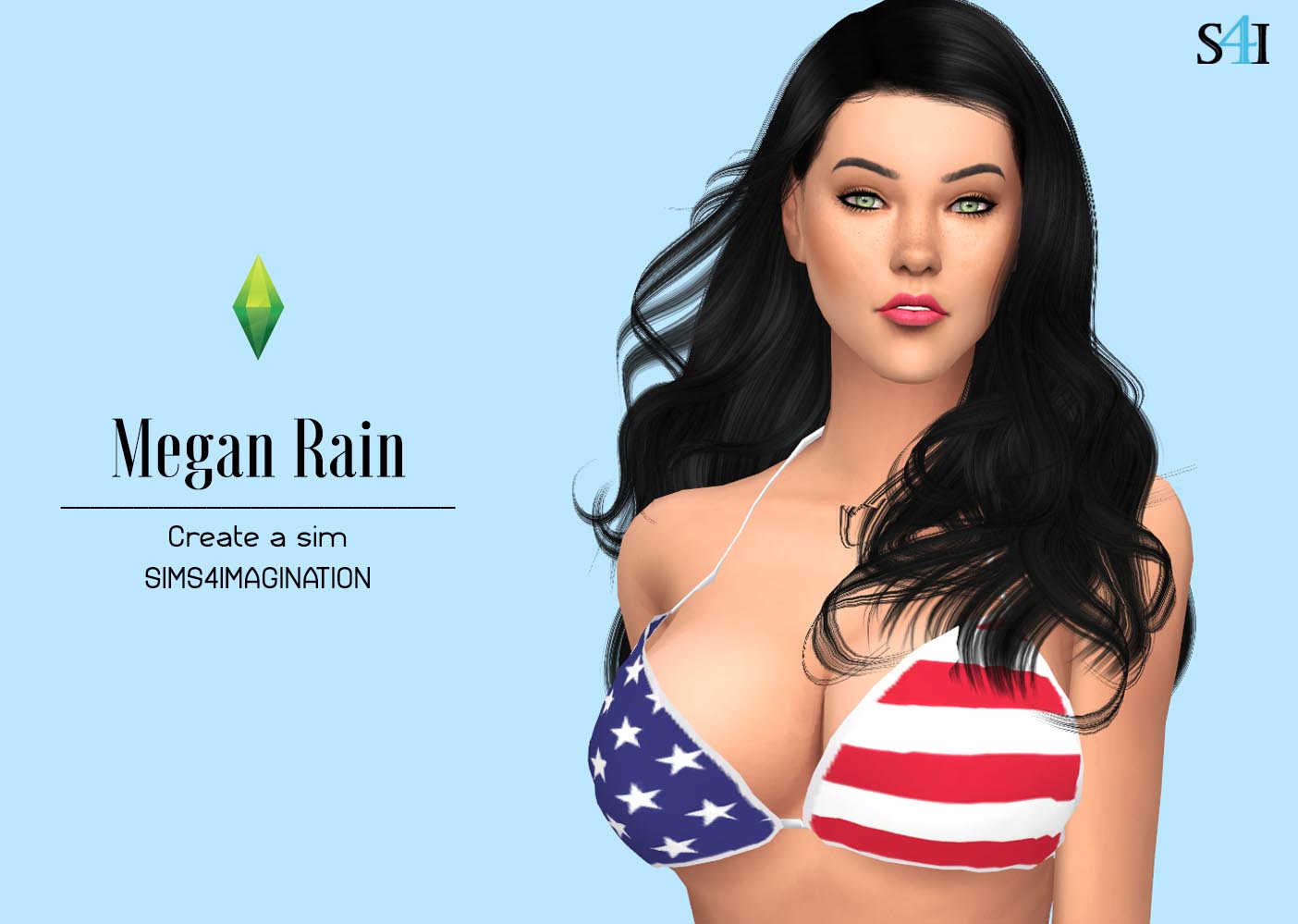 My Sims 4 CAS Megan Rain Imagination.