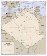 Mapa Vial de Argelia. Mapa Topografico mapa politico argelia 