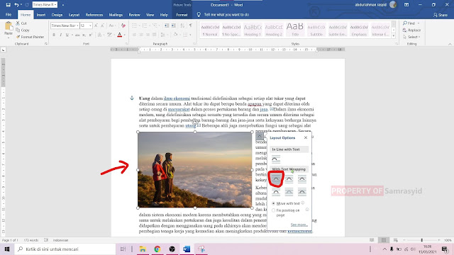 Cara Mengatur Letak Gambar di Microsoft Word
