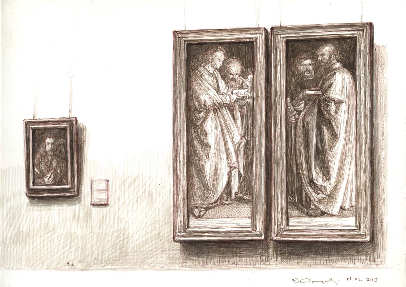 The Four Apostles-study after Albrecht Dürer