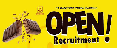 Lowongan PT SANFOOD PRIMA MAKMUR Snack Demak Manufacturing Company OPEN Recruitment! Lowongan PT SANFOOD PRIMA MAKMUR Snack Demak Manufacturing Company OPEN Recruitment!