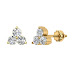 Asset Jewels Silver Real Diamond Stud Earrings For Girls and Women (0.12 Ct)