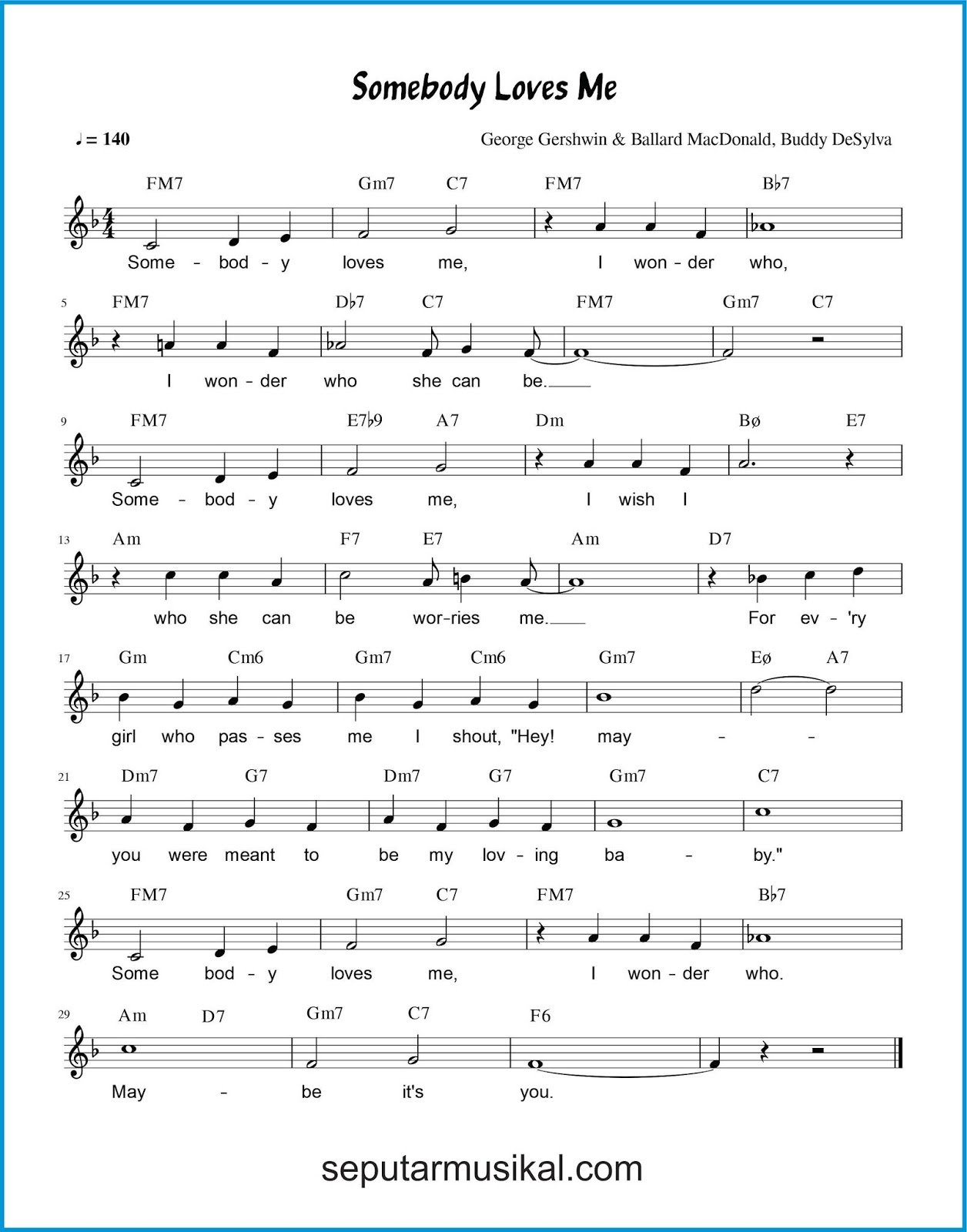 Chord Lagu Somebody Loves Me SEPUTAR MUSIK