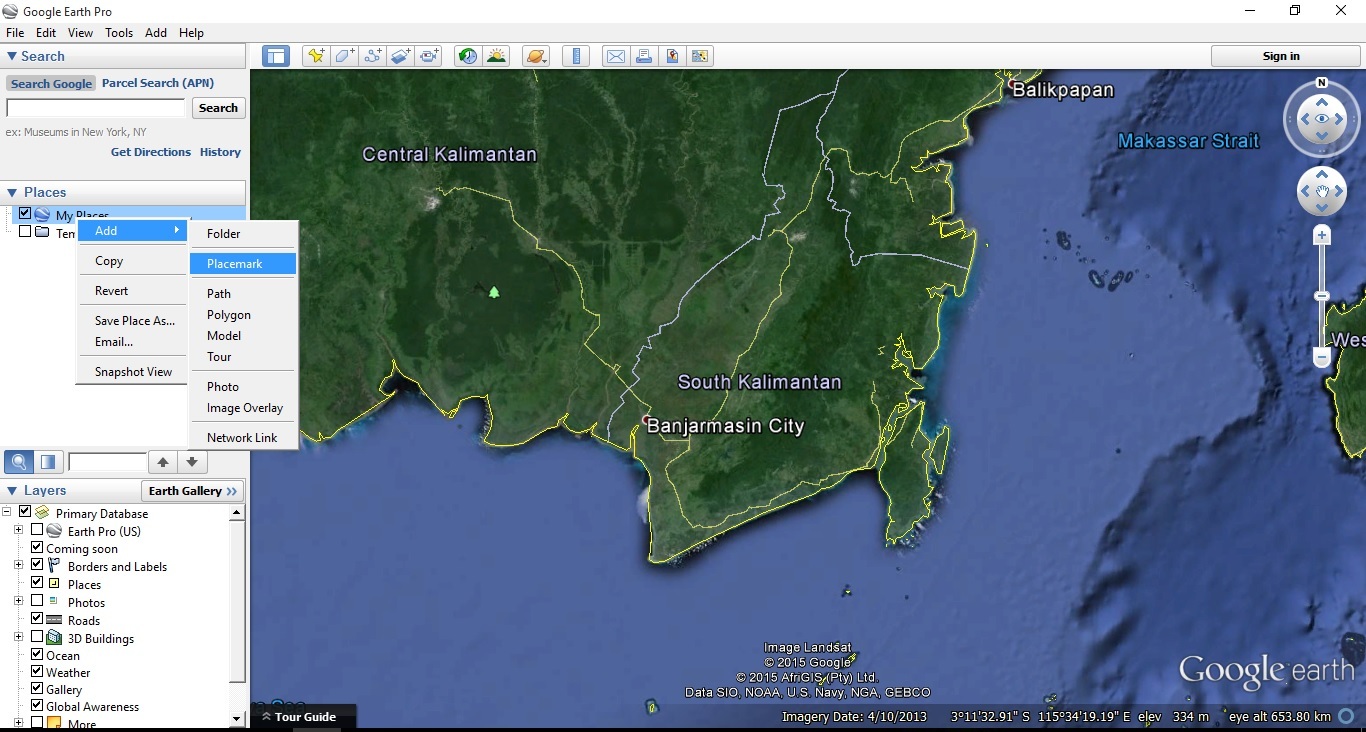 cara membuat peta topografi dari google earth