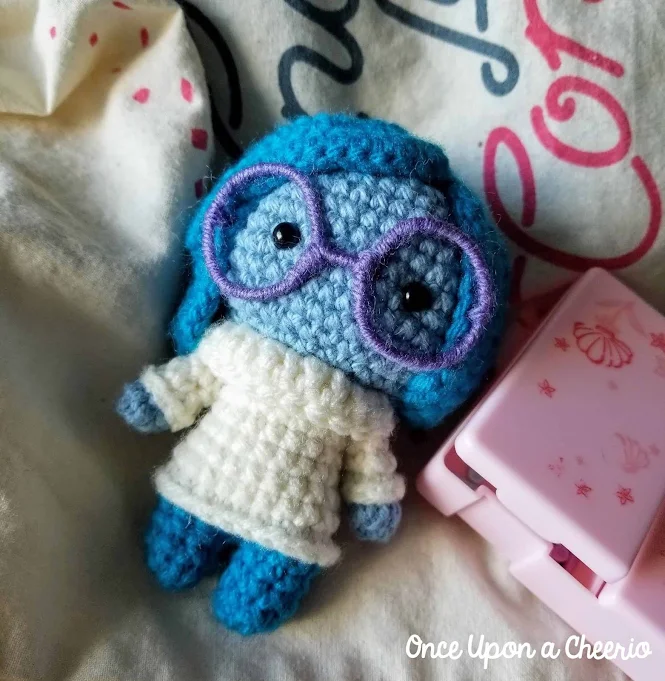 Disney Pixar Inside Out Sadness Free Amigurumi Crochet Pattern
