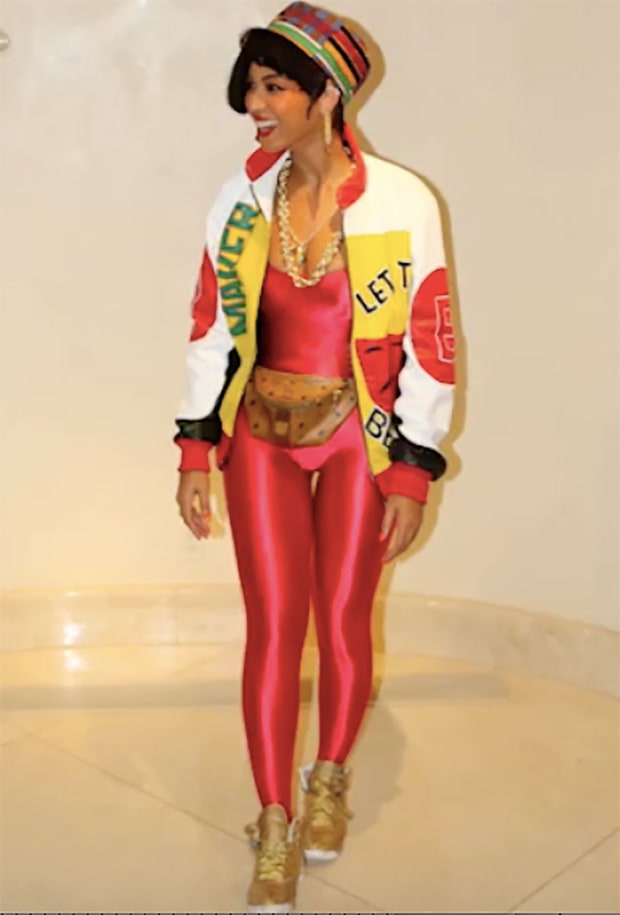 divaparrots weekly BEYONCE CHANNELS SALTNPEPA'S ICONIC 'PUSH IT' OUTFIT IN EPIC HALLOWEEN COSTUME