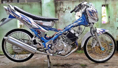 Modifikasi AirBrush Suzuki Satria Fu