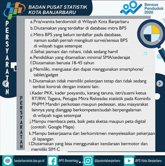 Lowongan Kerja Sma Badan Pusat Statistik Bulan Agustus 2020 Rekrutmen Lowongan Kerja Bulan Juli 2021