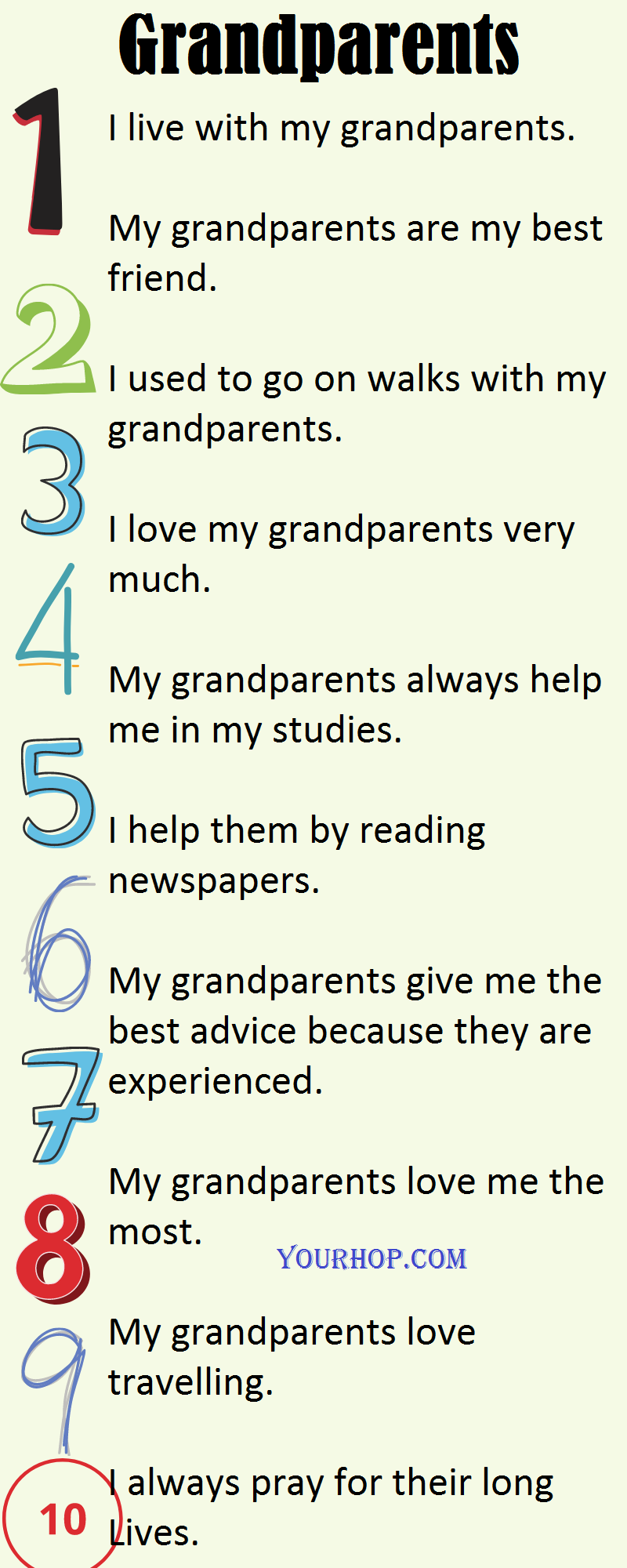 essay about grandparents