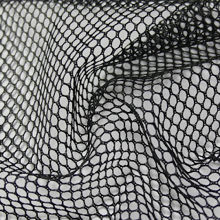 tissu felix filet mesh noir