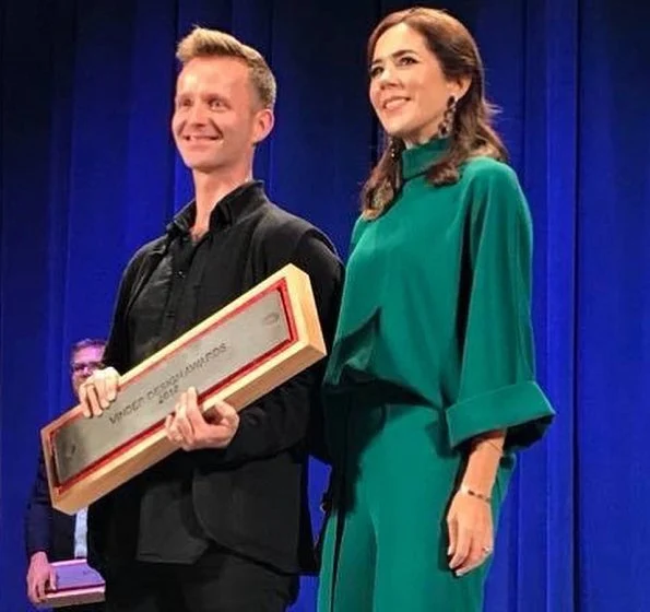  Crown Princess Mary of Denmark presented 2018 Design Awards to the winners with a ceremony held at Copenhagen Bellevue Theatre