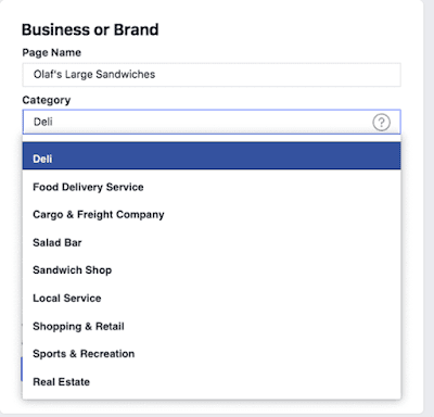facebook business information image