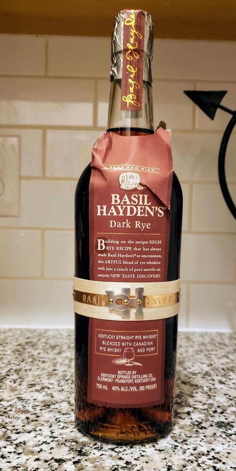 Columbus Bourbon Basil Hayden's Dark Rye Review