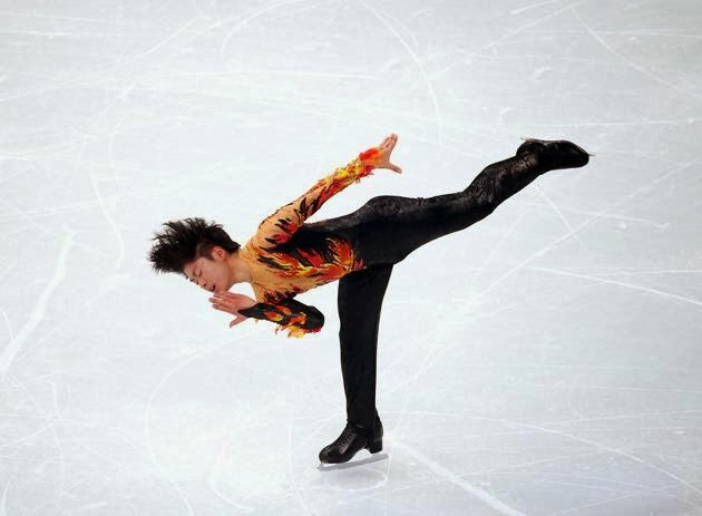 Tatsuki Machida (JPN) udfører sit lange program ved Vinter OL 2014