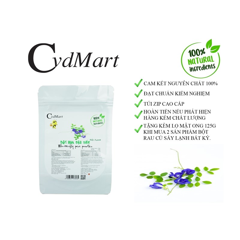Cvdbeehoney Bột đậu biếc 100g.