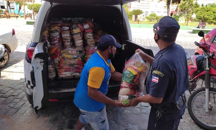 Jacobina: GCM participa do projeto 'Prato Cheio', das rádios Clube e Serrana FM