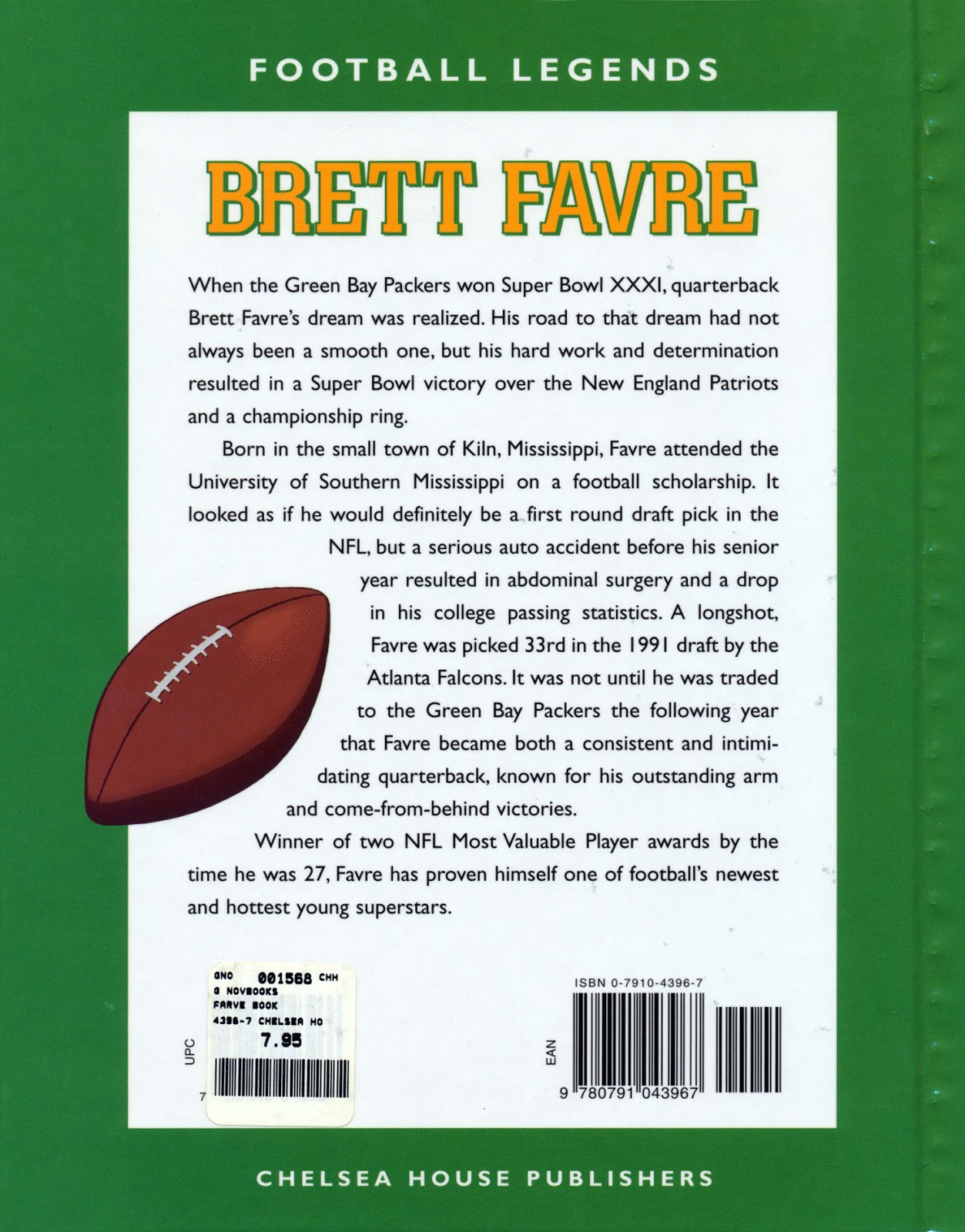 A biography of brett favre written by martin mooney picture