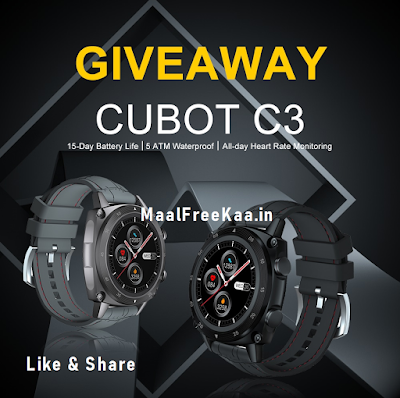 Win a FREE Cubot C3 Smartwatch – International Giveaway (10 Winners) Win a FREE Cubot C3 Smartwatch – International Giveaway (10 Winners)