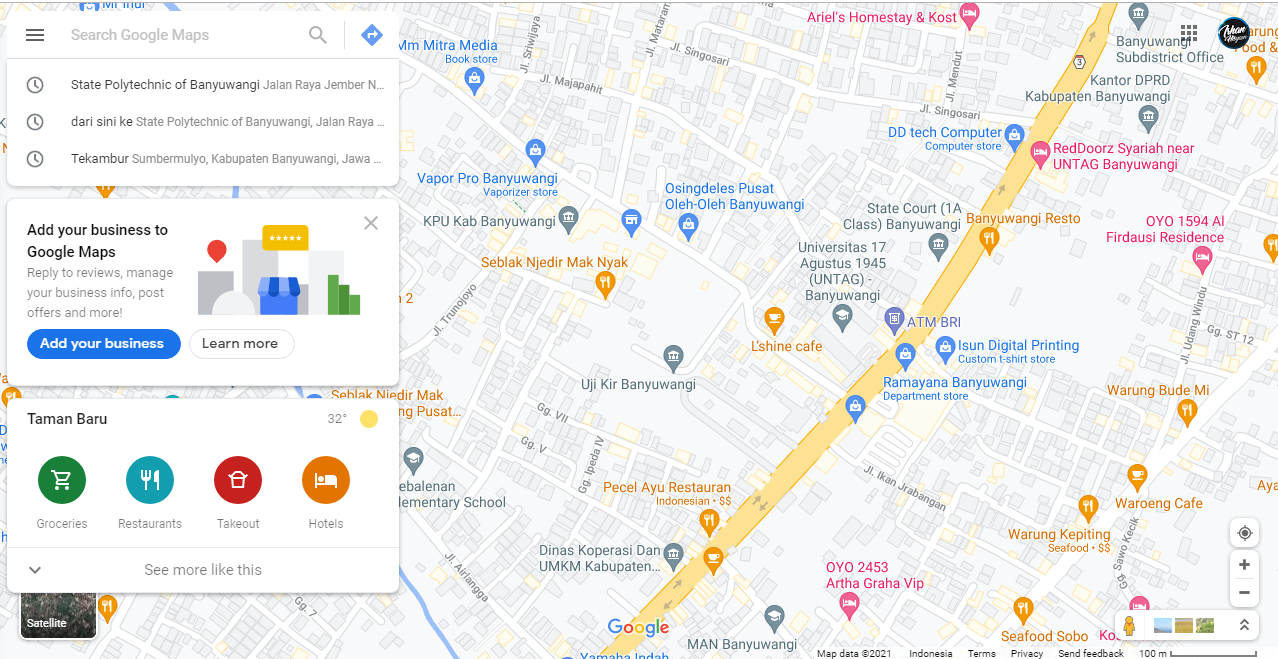 Cara Print Lokasi Google Maps Beserta Titik Koordinat - Irhan Hisyam