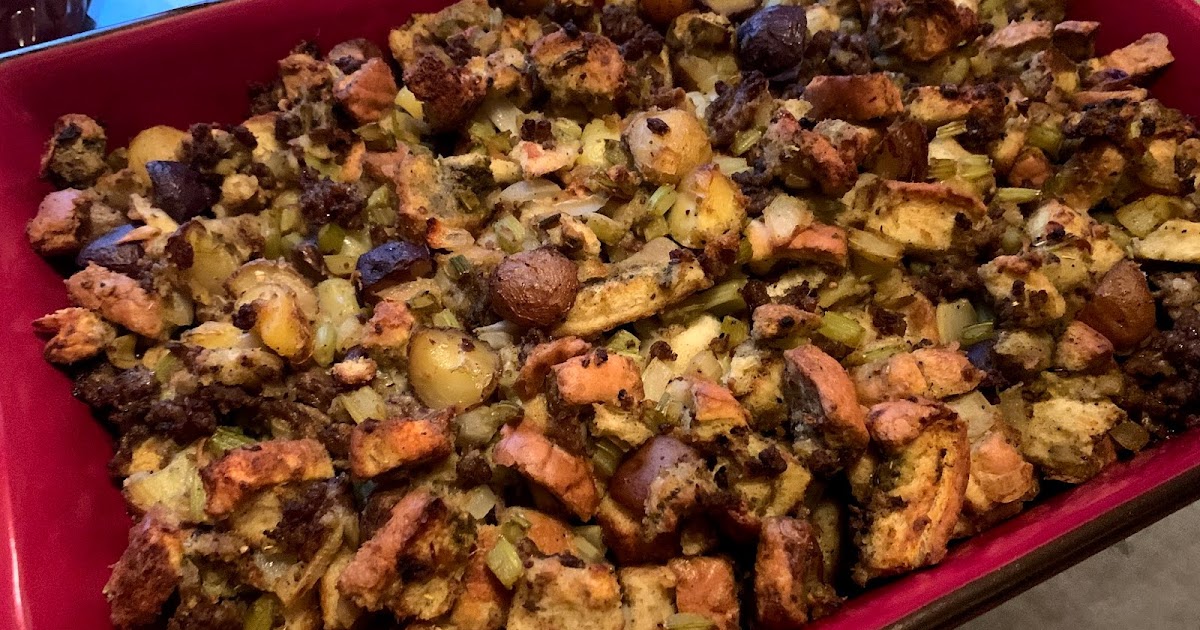 Cooking with Joey Sausage and Potato Stuffing