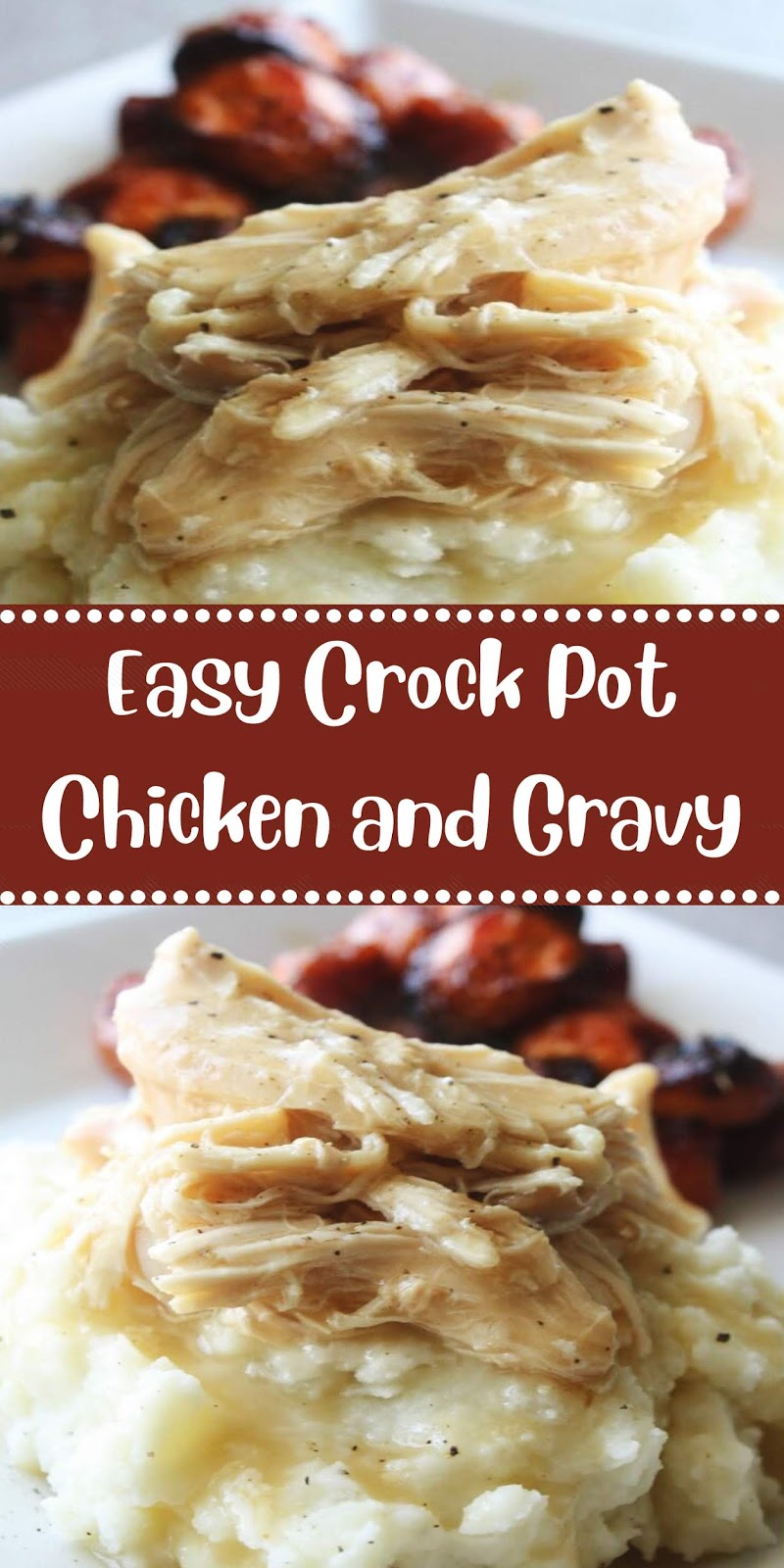Easy Crock Pot Chicken and Gravy - Recipe Kuenak