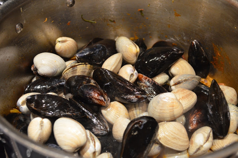 Gingered Mussels And Clams With Kale Serena Bakes Simply From Scratch