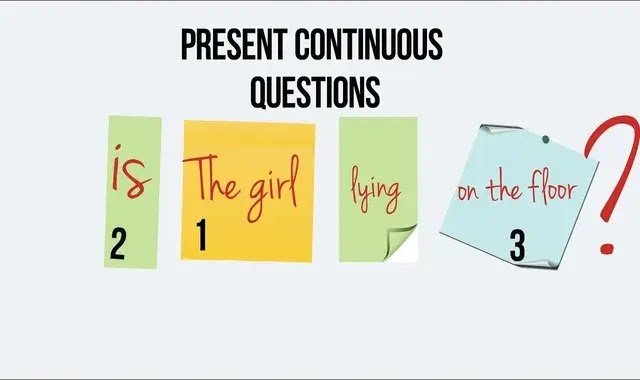 Ask a question in the present continuous tense