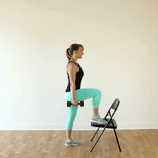 Step-up onto chair