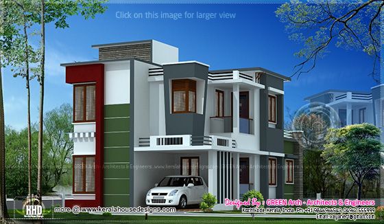 1600 sq-ft villa elevation
