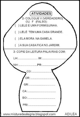 Leitura e interpretação alfabetização,primavera,tipos de moradia