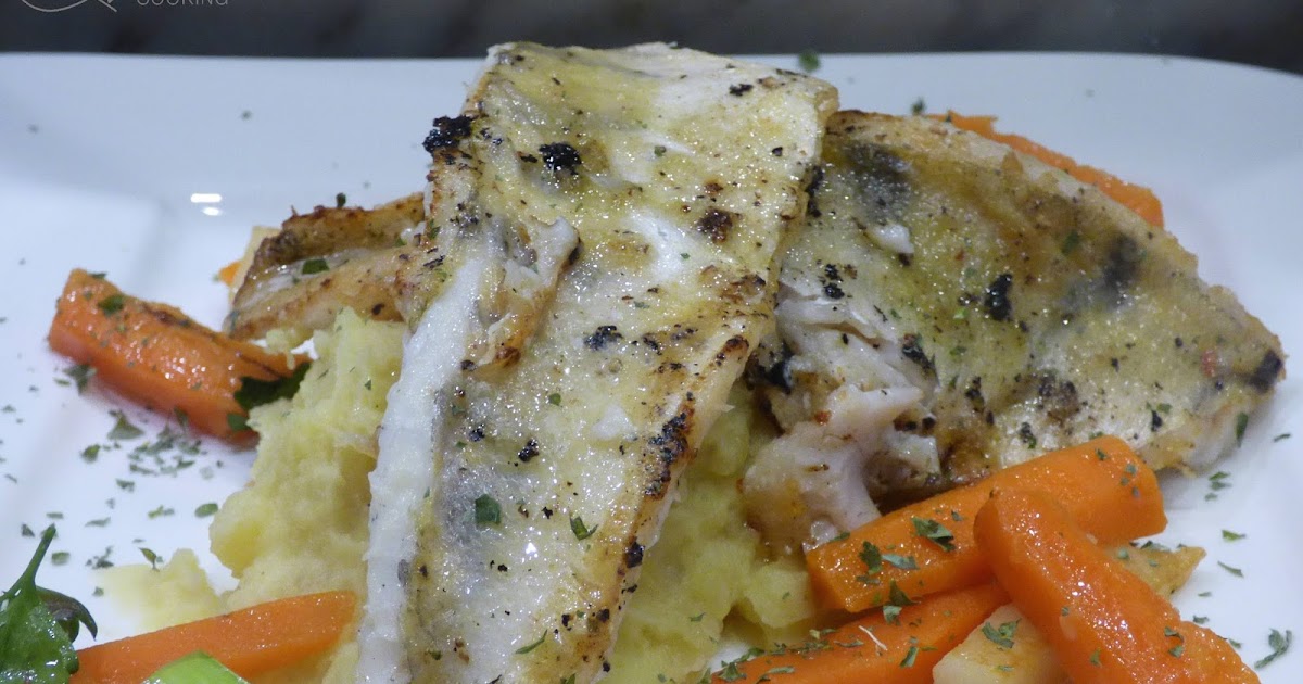 gebratener zander auf erdäpfel - kernölpüree