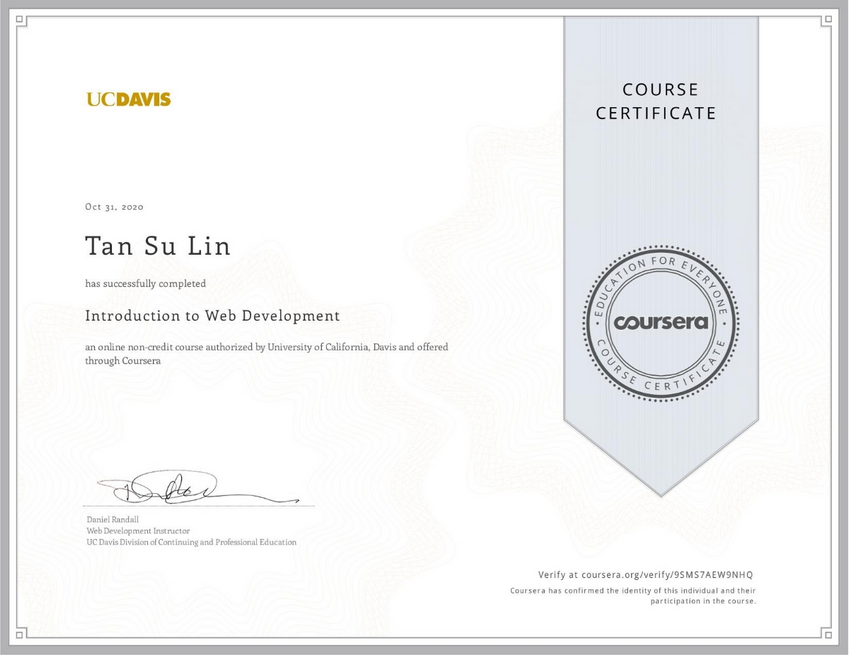 Web Development Certificate Web Development Certificate