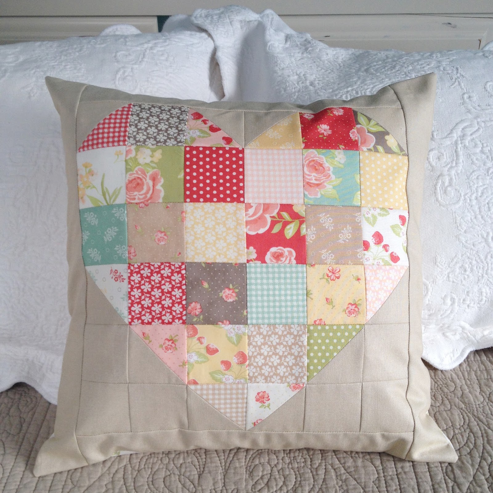 Carried Away Quilting "Sew Your Heart Out" pillow project with Lou Lou