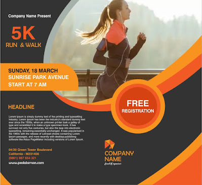 Membuat running flyer di coreldraw running flyer
