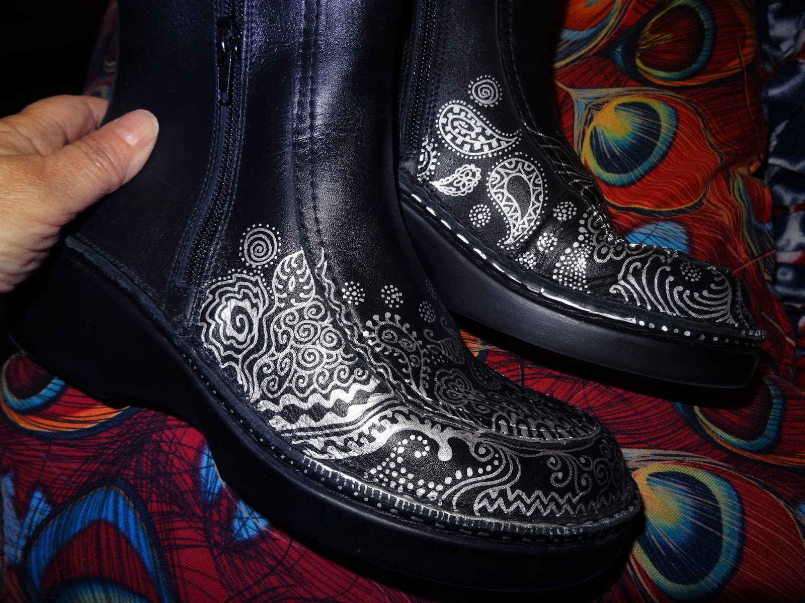 sharpie on leather shoes