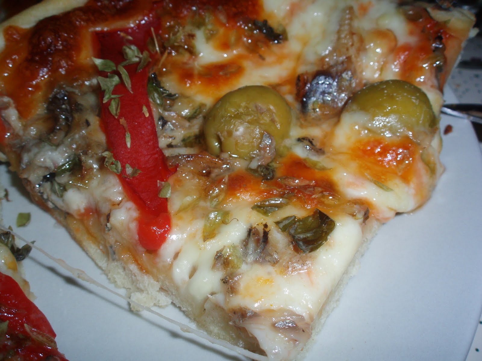 Pizza de sardinha de liquidificador Festa, Sabor e Decor