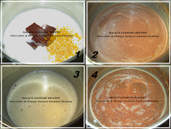orange custard caramel pudding chocolate steamed cooked pressure method