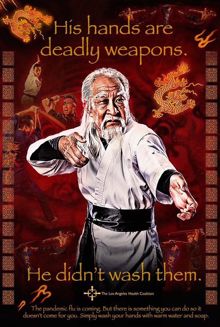 His hands are deadly weapons