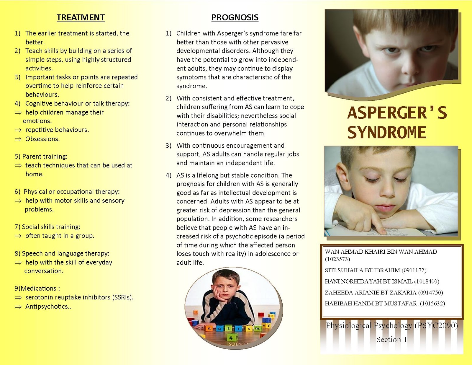 ASPERGERS SYNDROME: Aspergers Syndrome (Physiological Psychology Presentation)