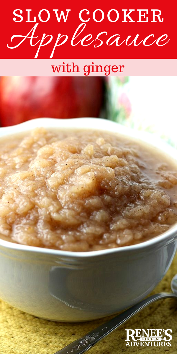 Crockpot Chunky Gingered Applesauce Renee's Kitchen Adventures