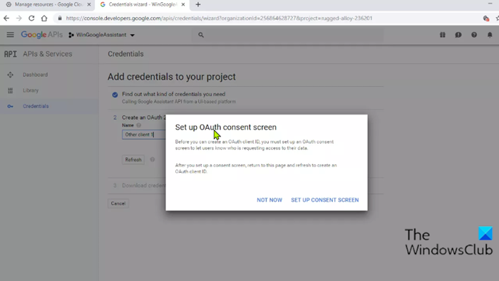 Configura l'Assistente Google su Windows 10-3